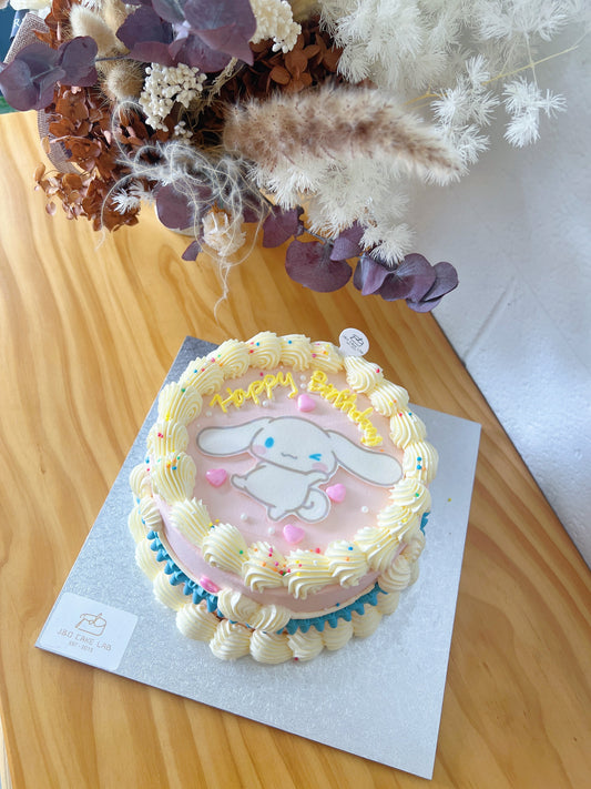 Edible Printing Cinnamoroll Vintage Style Cake