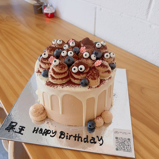 Chocolate Poo-poo Birthday Cake