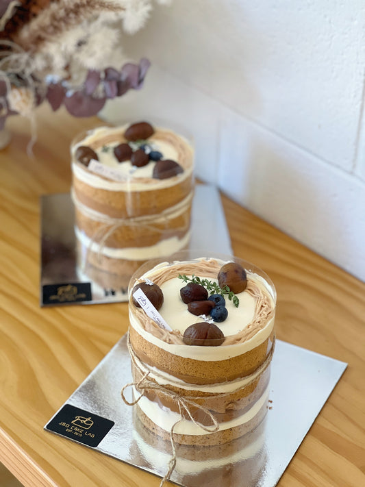 Chestnut Naked Cake