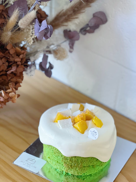 Pandan Mango Coconut Cream Cheese Lava Cake (Seasonal)