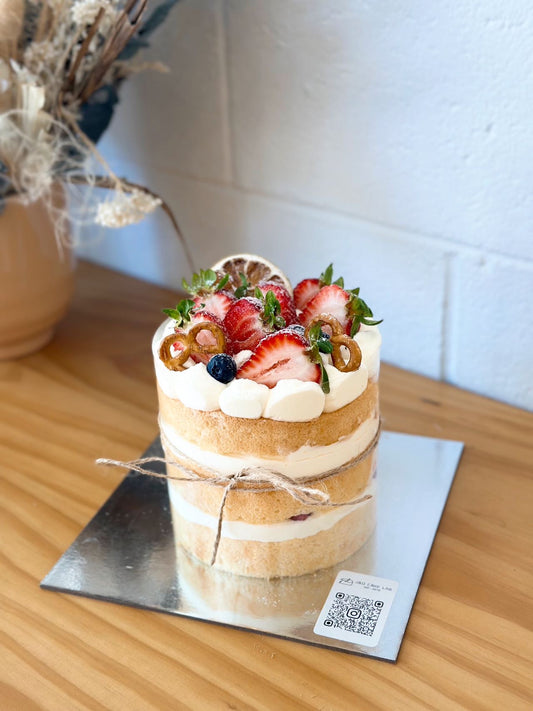 Strawberry Naked Cake