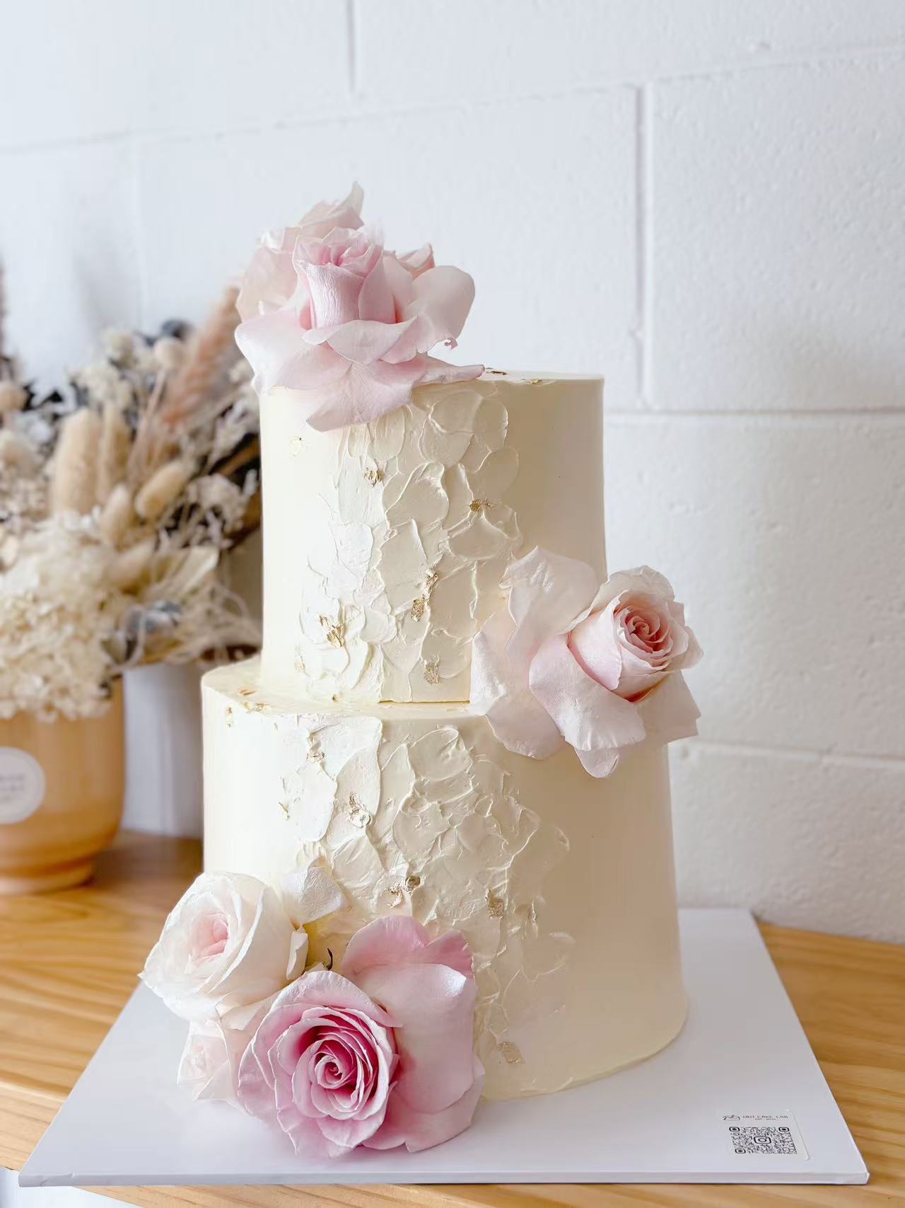 Fresh Floral Wedding Cake