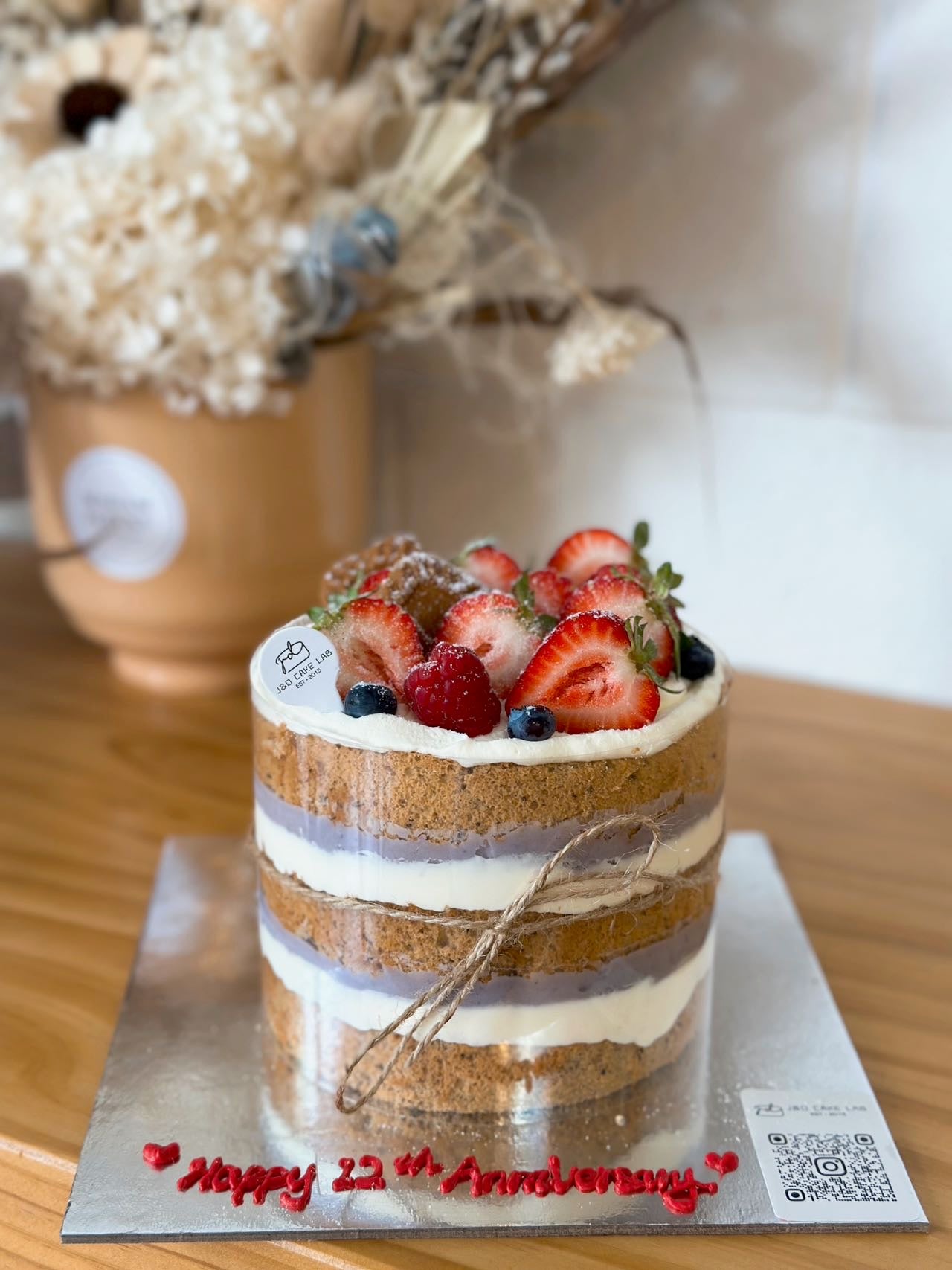 Taro Naked Cake